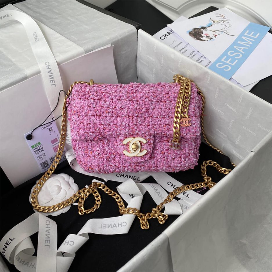 Ch**el 22P SQUARE FLAP BAG